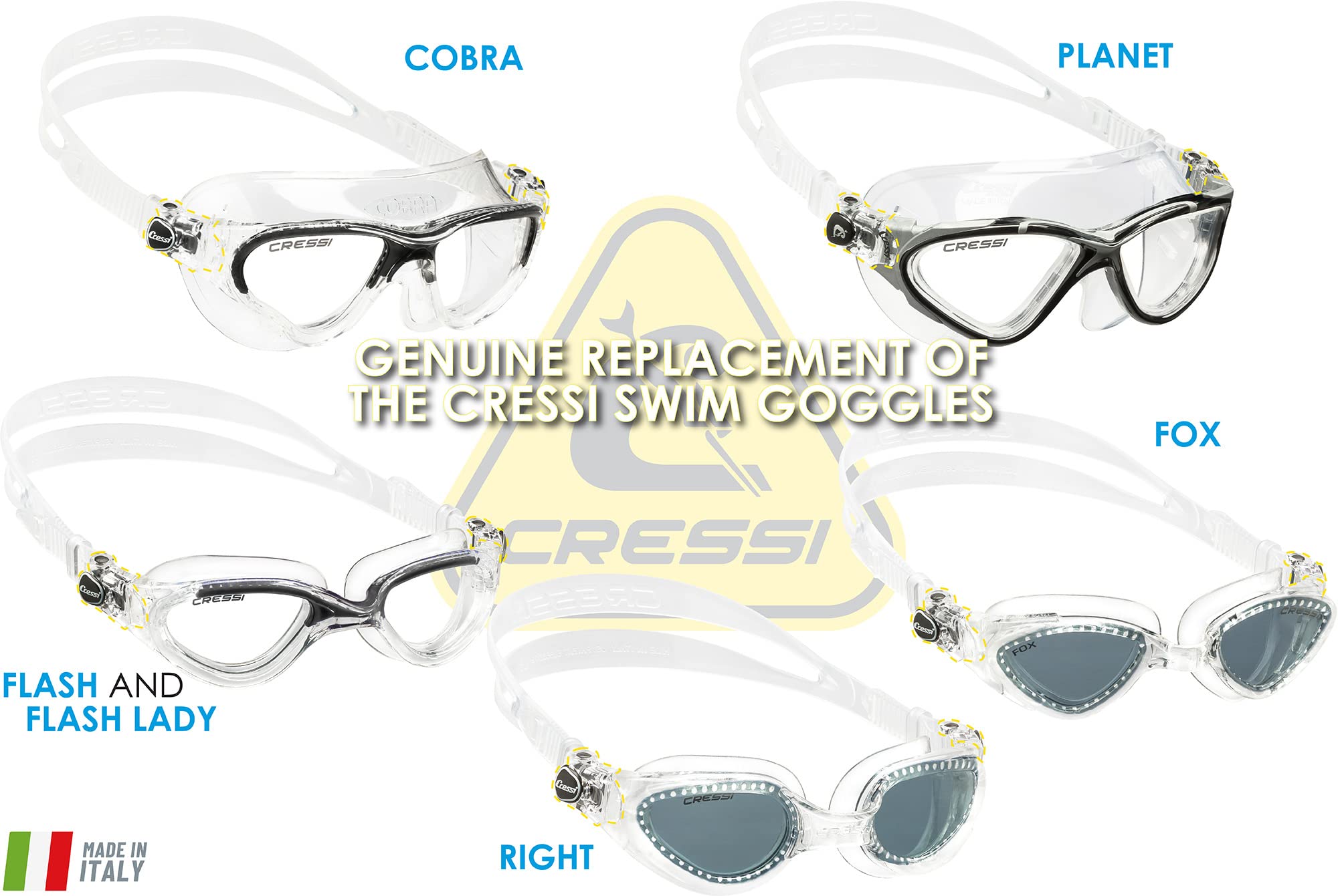 Cressi Buckles for Swim Eyewear