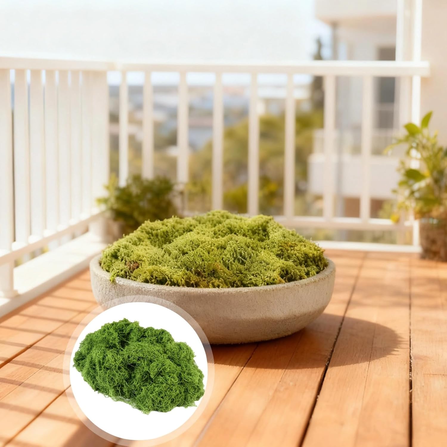 Artificial Moss for Crafts: Realistic, Lush, 23 X 18 X 11 Cm
