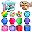 Stress Balls Fidget Sensory Toys: 12 Pack Squishy Stress Balls for Kids 3-12 - Hand Therapy Sensory Ball with Anxiety Pressure Relief - Squeeze Stress Toys Bulk - Classroom Prize Gift for Student