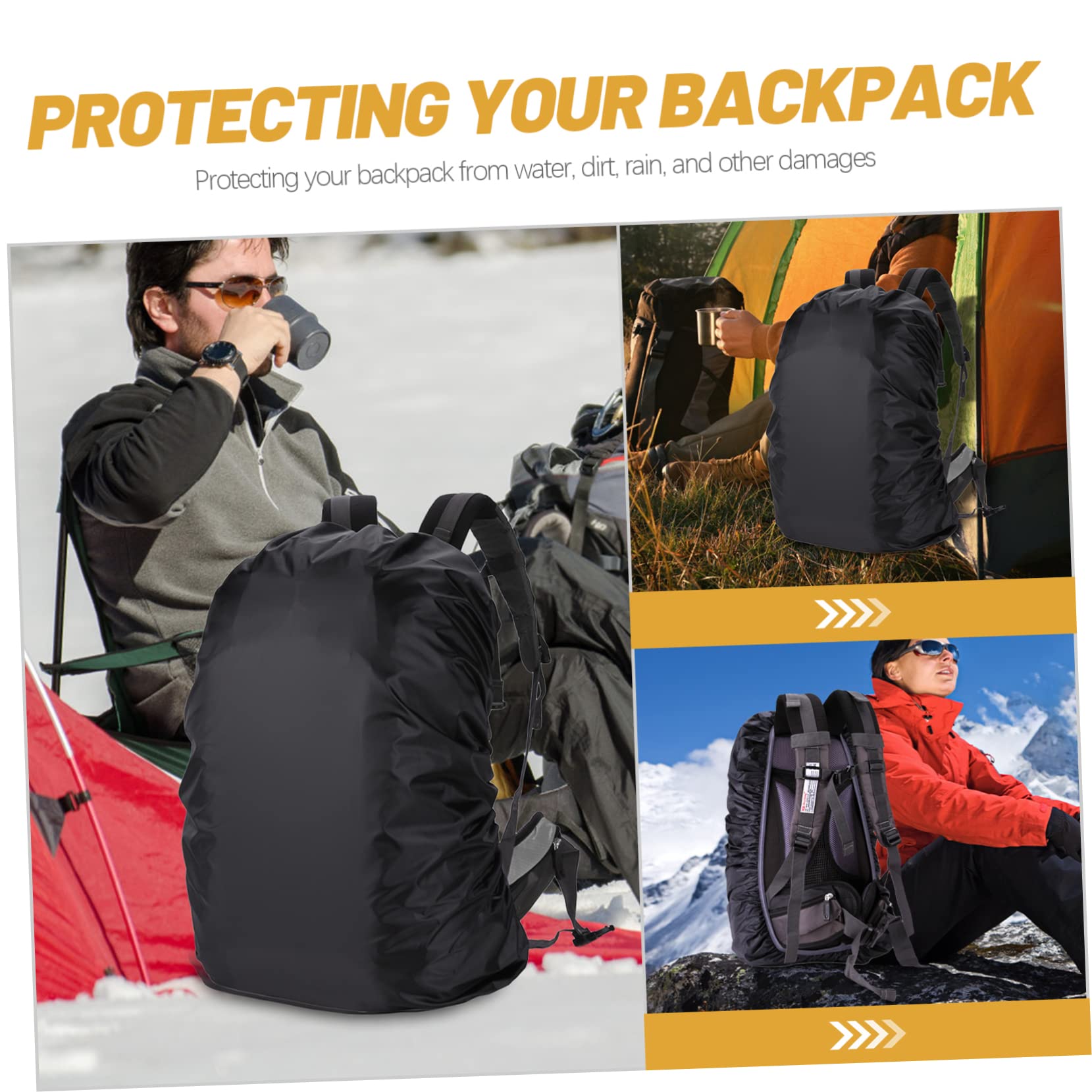 Kisangel 2 Juegos De Fundas para Mochila Mochila para Exteriores Almacenamiento A Prueba De Lluvia Impermeable para Ciclismo Protector para Senderismo Viaje con Espalda para Bolsa