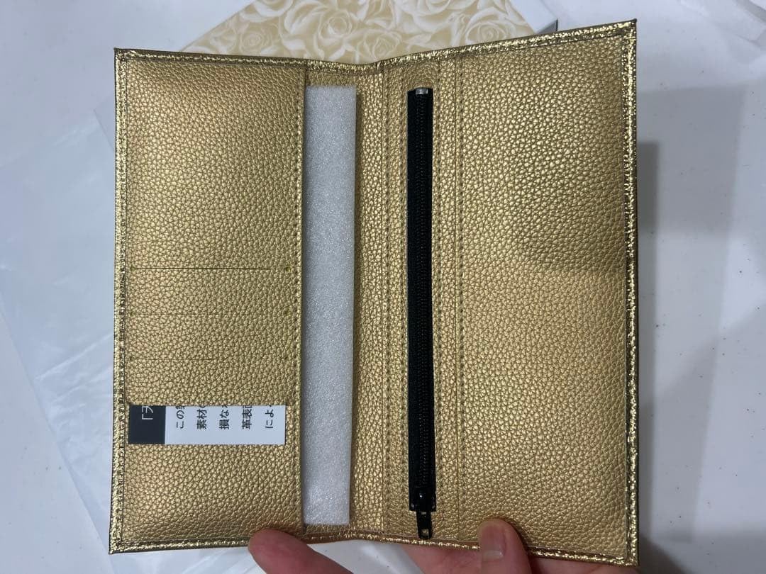 Amazon.co.jp: 皇居 長財布 ゴールド 金 : ファッション