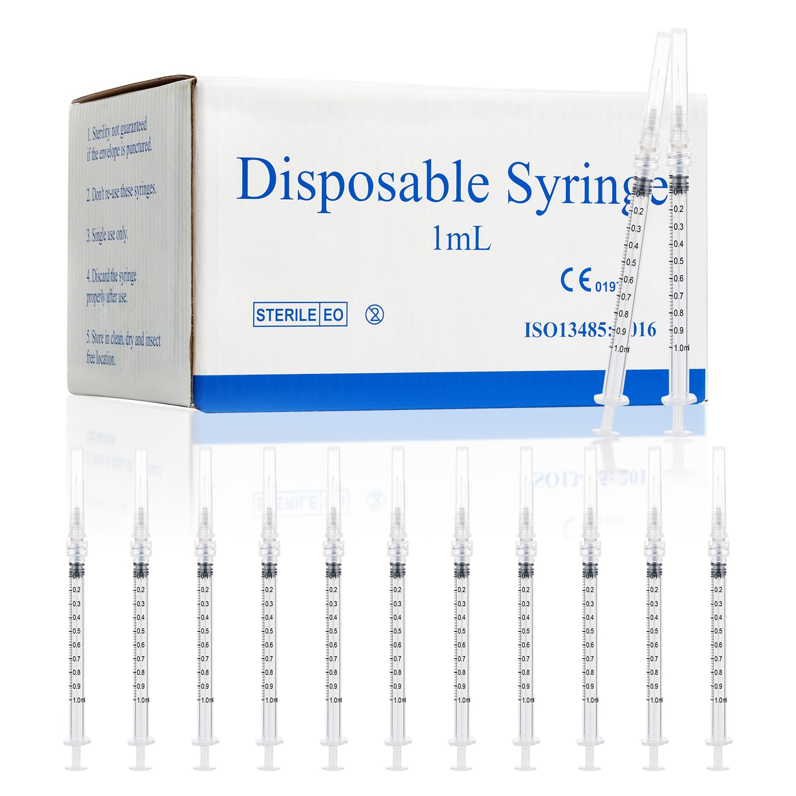 1ml Syringes with 27G 1/2 Inch(13mm), 1cc Luer Lock Syringes, 20 Pack — Amazon image 16
