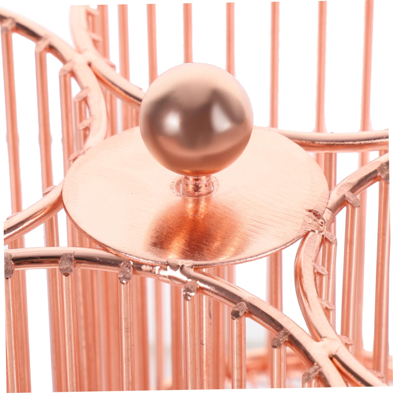 HOMSFOU Portapenne Girevole da Scrivania in Metallo Rosa Gold, Organizer Multifunzione per Cosmetici e Cancelleria, Contenitore Rotante 360° per Ufficio e Studio
