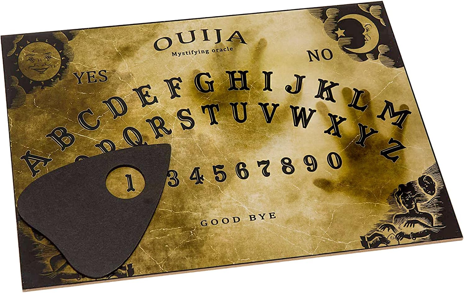 Ouija Talking spirit board game with planchette and detailed instruction for spirit hunt