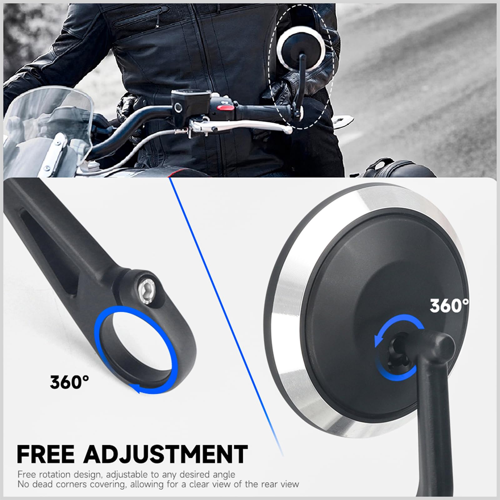 Amazon.com: FWXEOZ Bar End Mirrors for Motorcycles Rocket 3