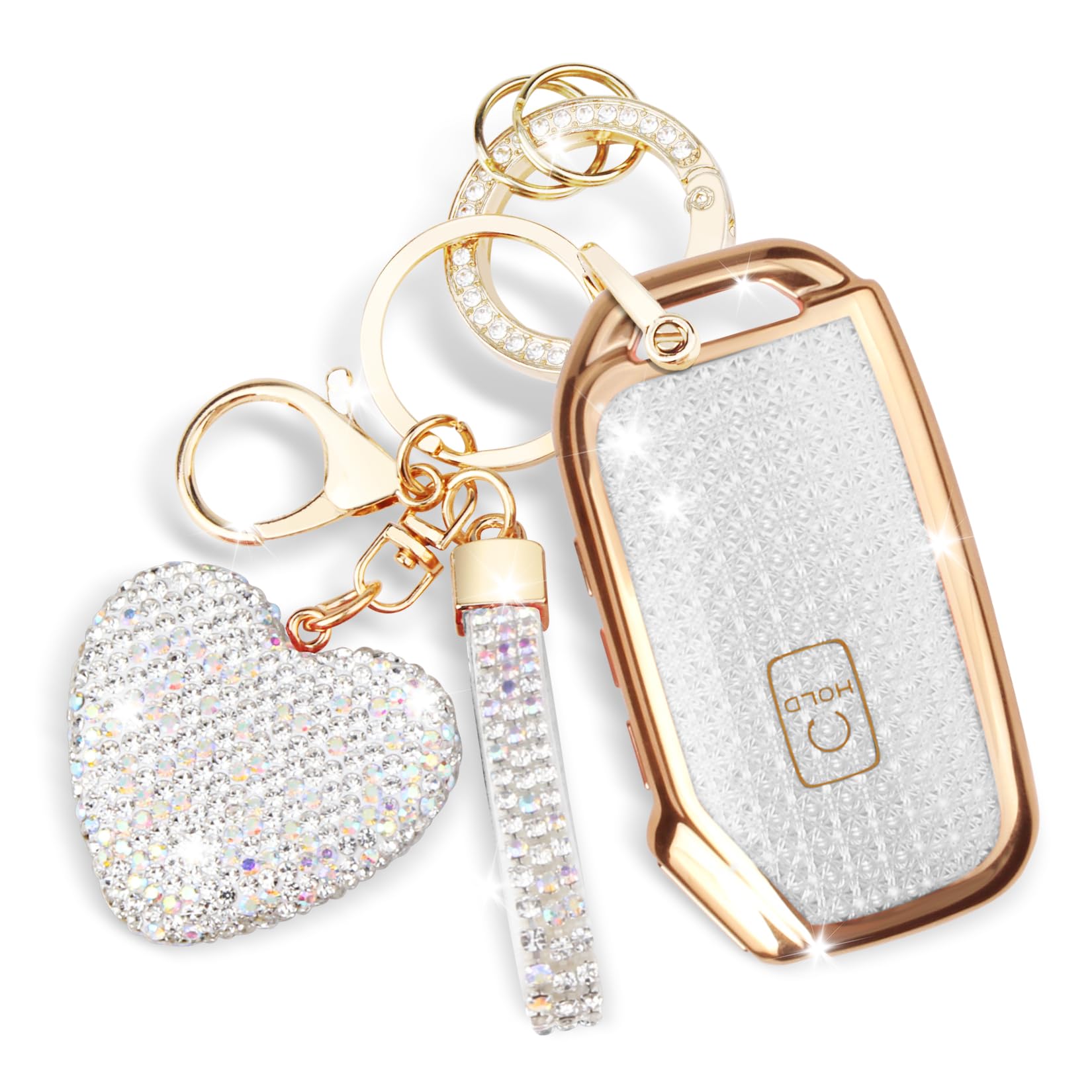 Coque de clé Kia TPU blanc évite les rayures et chutes de télécommande