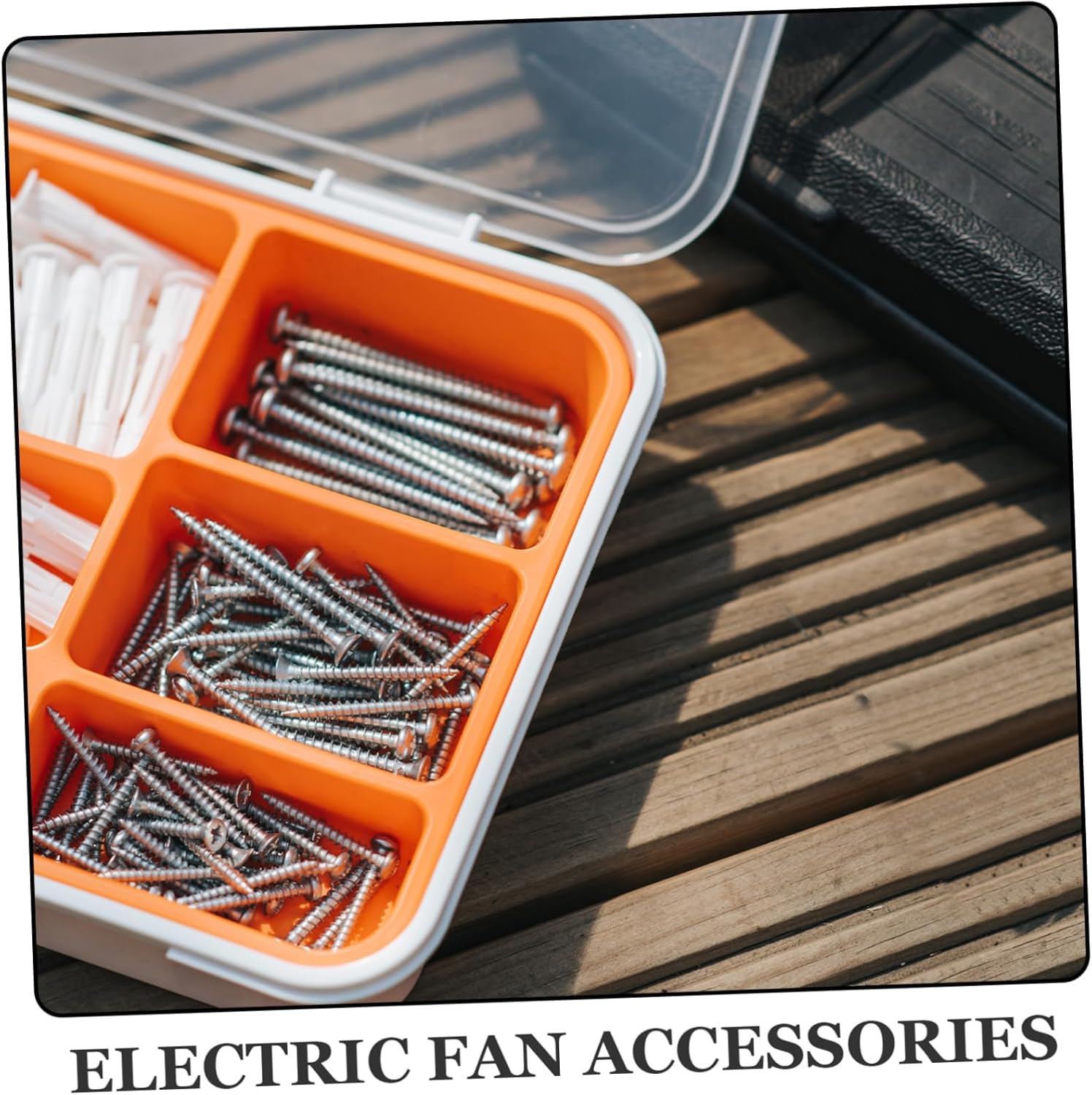 Uonlytech 5pcs Plastic Fan Replacement for Household Table Fans Fit Easy to Install Five- Design Transparent Accessory