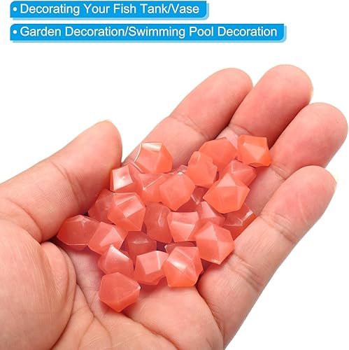 Miniatura 5 de MECCANIXITY 100 piedras brillantes de 0.39 a 0.59 pulgadas (0.394-0.591 in) para decoración en la oscuridad, piedras luminosas, decoración de