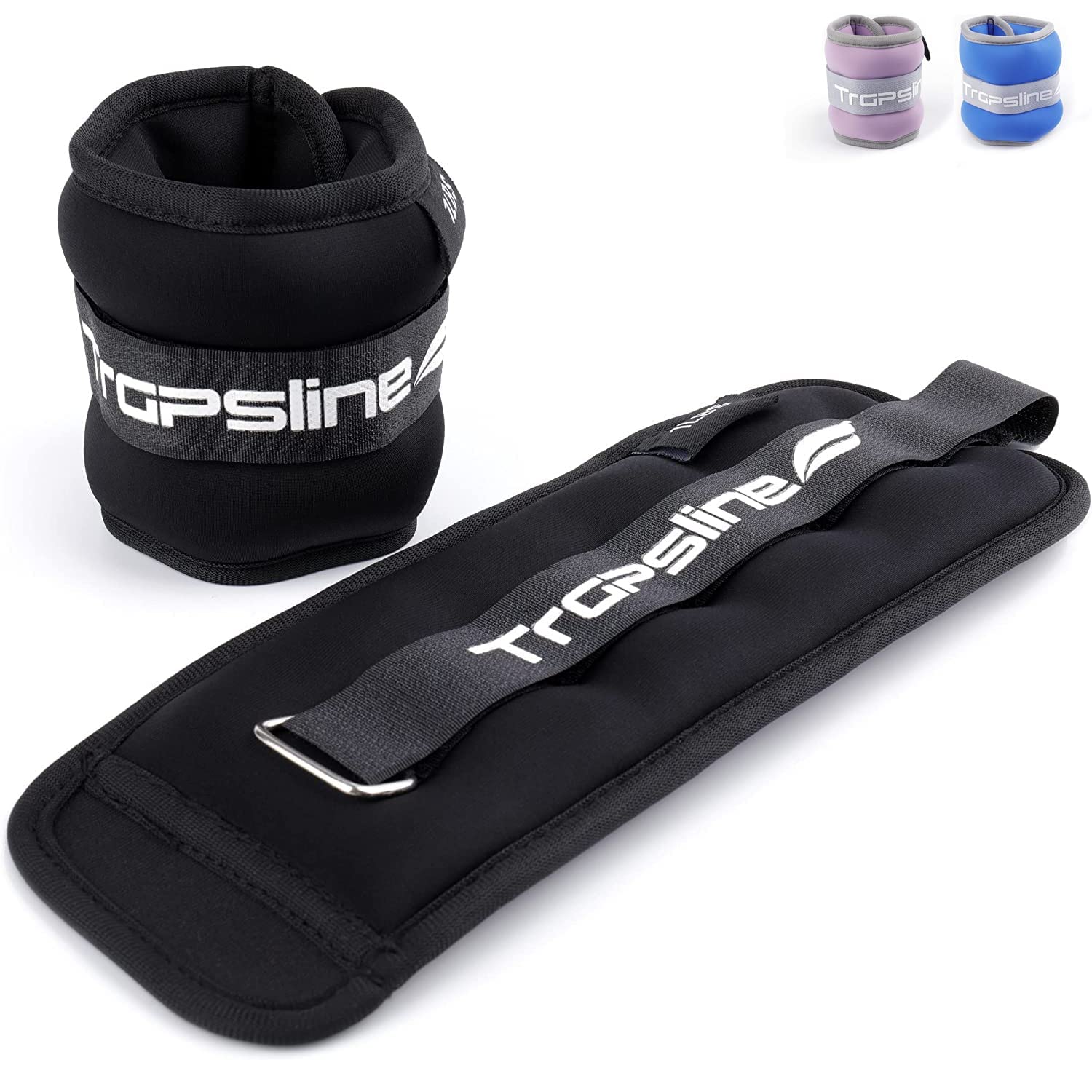 Ankle Weights 1 Pair 1 2 3 4 6 8 10 LBS Wrist Leg Arm Weights for Women Men Kids, Training Weights Set, Strength Weighted for Walking, Jogging, Running, Gym, Workout, Fitness, Aerobics