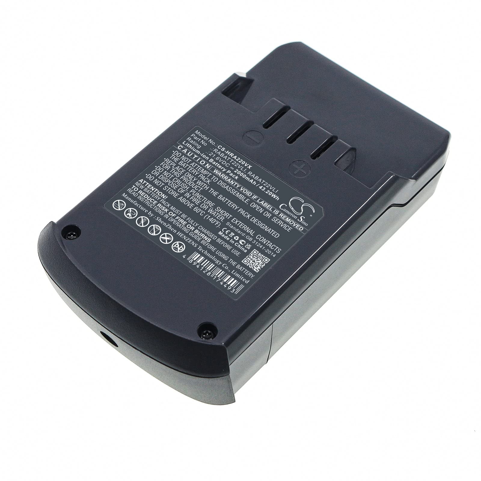 VI VINTRONS Battery for Hoover DS22G, DS22G001, DS22GR001, DS22HCB001, Rhapsody, RABAT22VLI, RABATT22VLI,