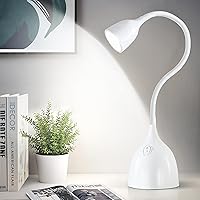 Vista 14 de Lámpara de Escritorio de Cuello de Cisne EJIAXIN 360° Luz de Lectura LED Flexible Lámpara de Escritorio Pequeña para Espacios Pequeños Lámpara