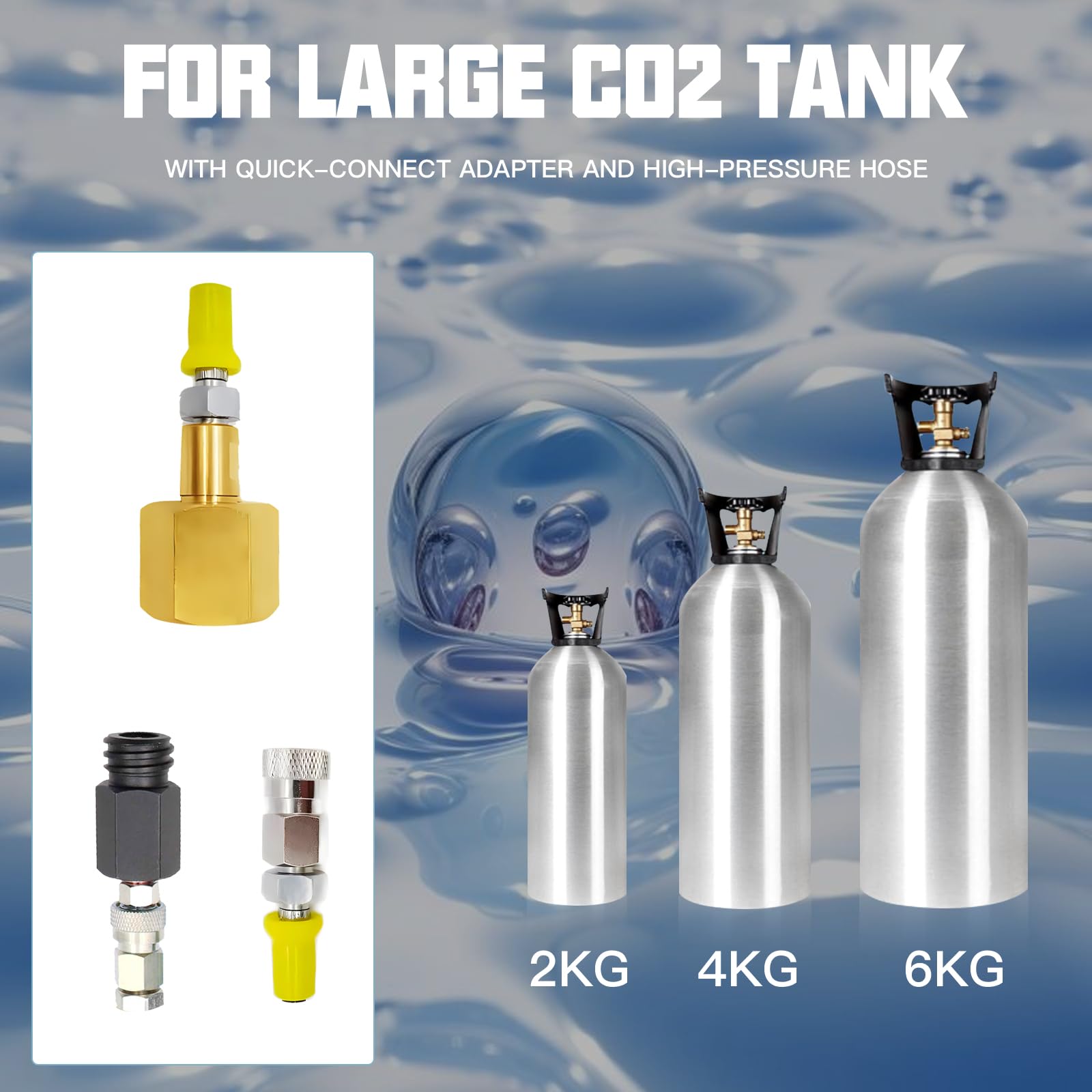 Amazon.co.jp: CO2 クイックアダプター ホース付き CO2シリンダー