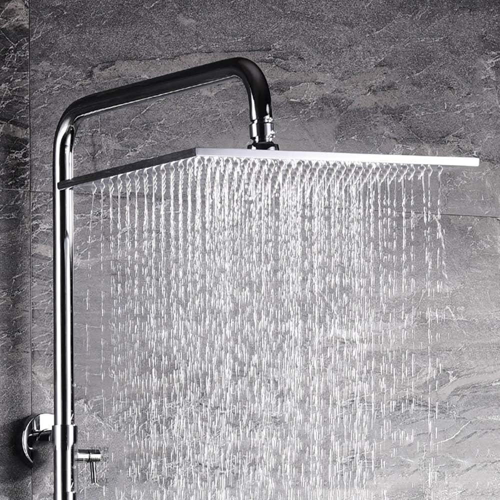 Amazon｜WCY 水量調節 強力 極細水流 防爆 耐寒 耐熱 8インチのレインシャワーヘッド、ハイプレッシャー降雨シャワーヘッド、超節水