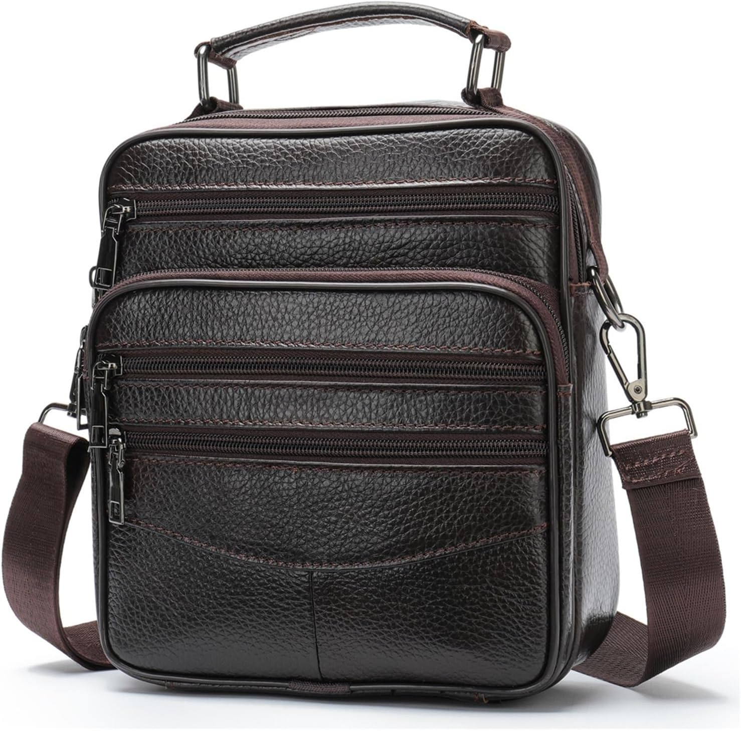 たけち] ビジネスバッグ 縦型バッグ ショルダーバッグ メンズ クロス