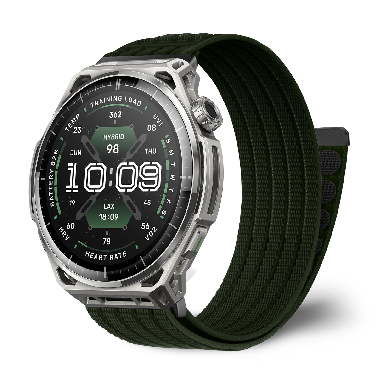 KeeFos 22mm Correa Nylon para Amazfit Balance 3(Naranja) | Pulsera para Amazfit Balance Ultra/Cheetah 2 Ultra/Bip Max, Antideslizante, Cómoda, a Prueba de Sudor, para Hombre y Mujer