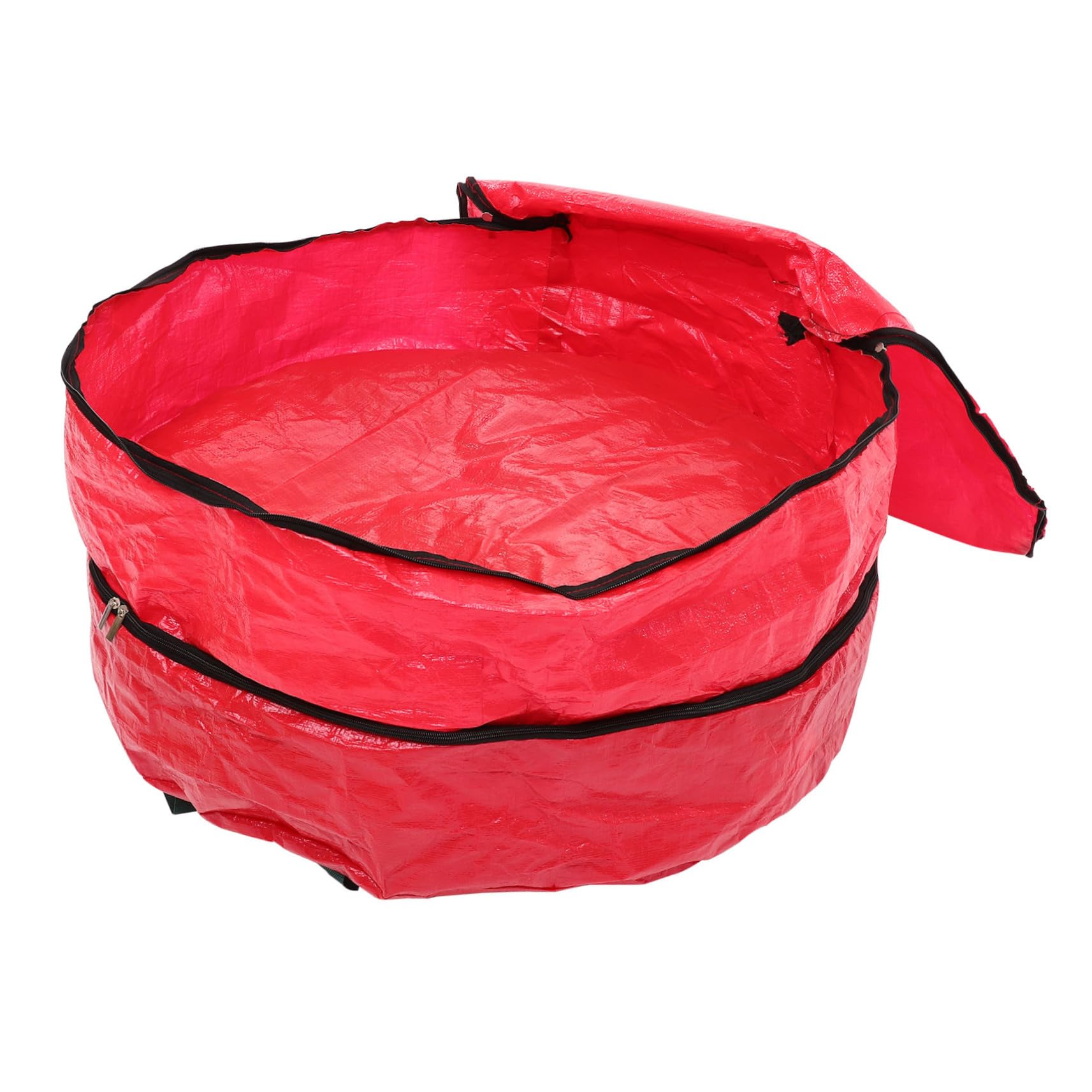 Housse de rangement rond pliable pour couronne de Noël 76 cm en toile haute densité