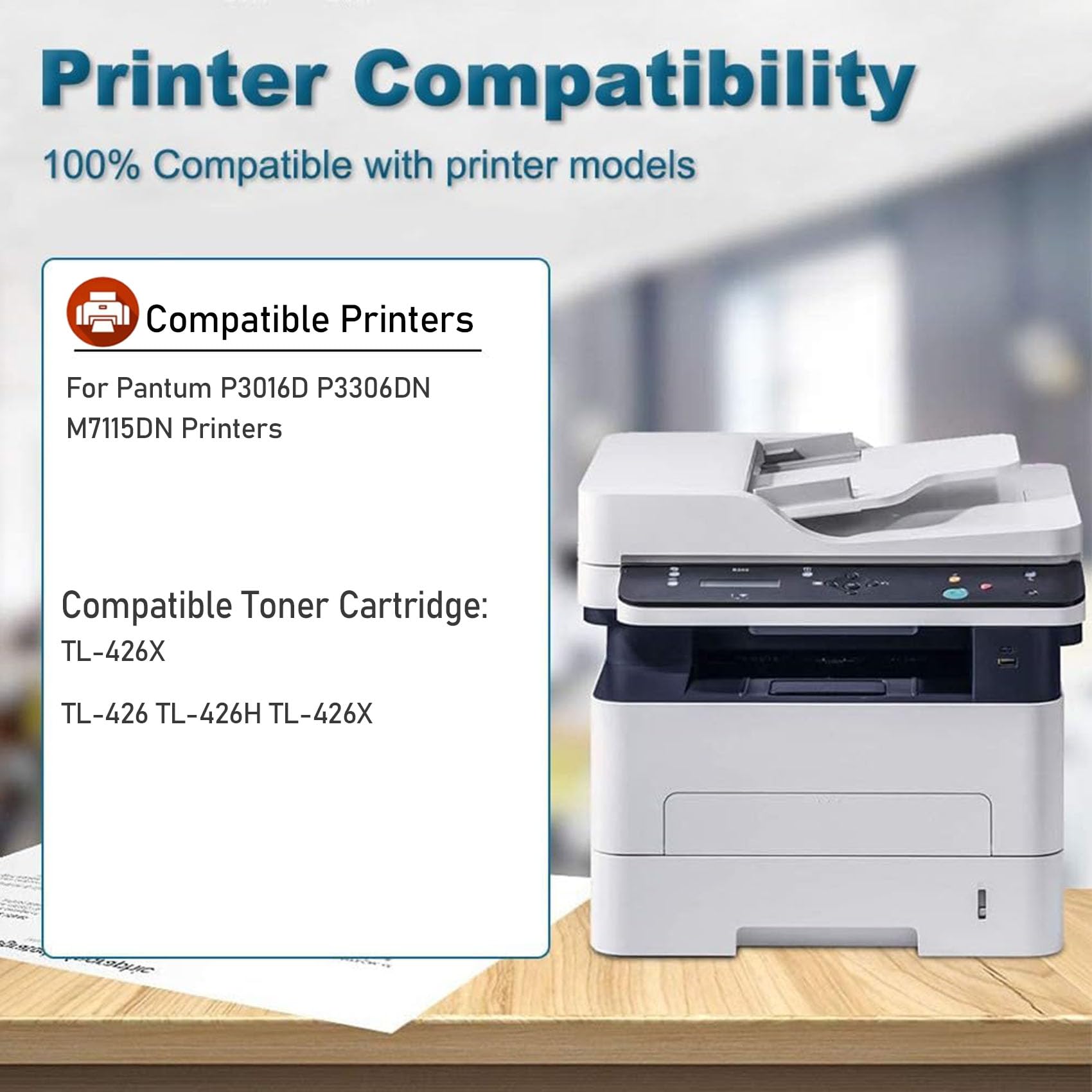 Cartucce toner nere TL-426X per stampanti P3016D e P3306DN Con chip