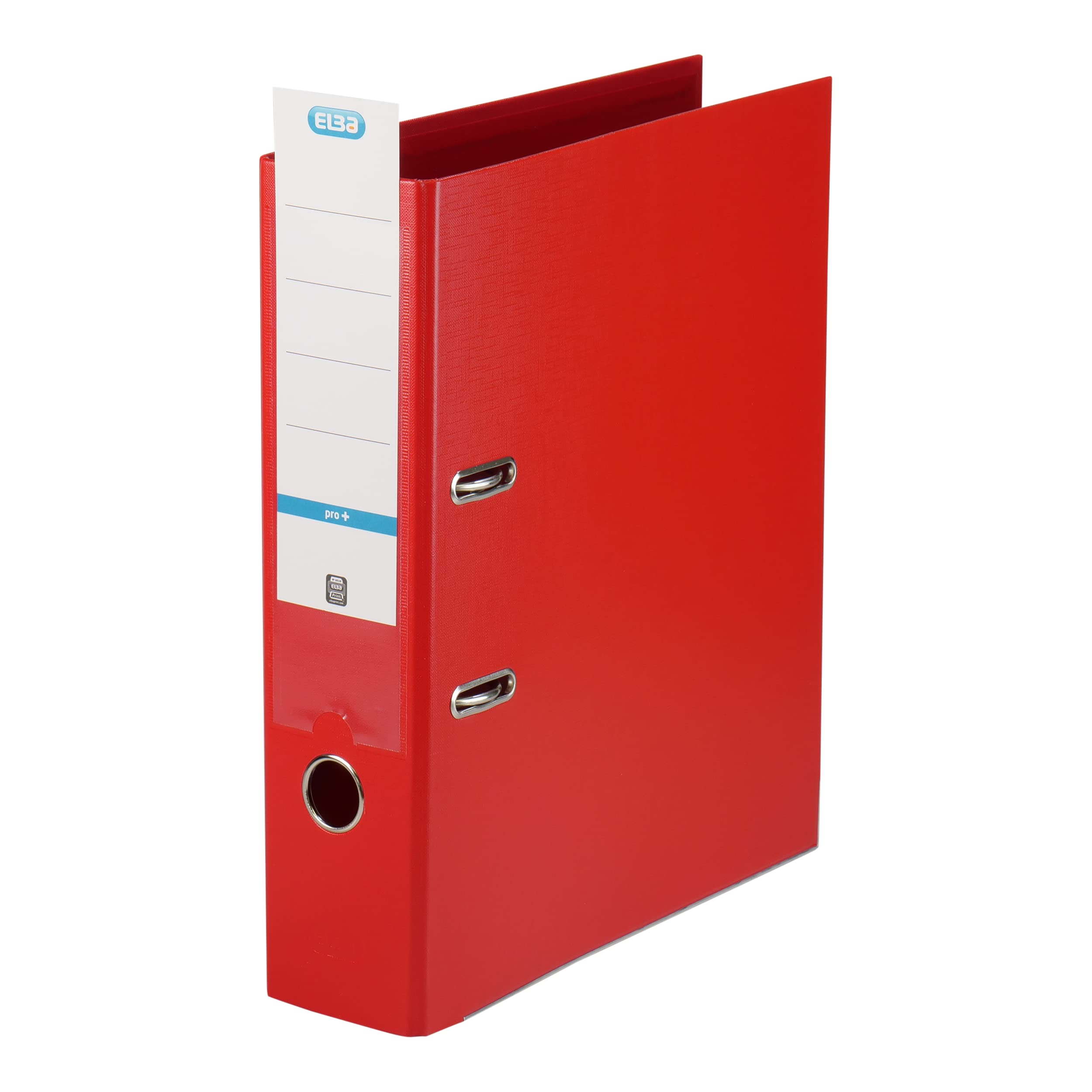 Elba Premium Akten-Ordner A4, smart Pro plus, 8 cm breit, Kunststoff Ordner, rot, 10 Stück