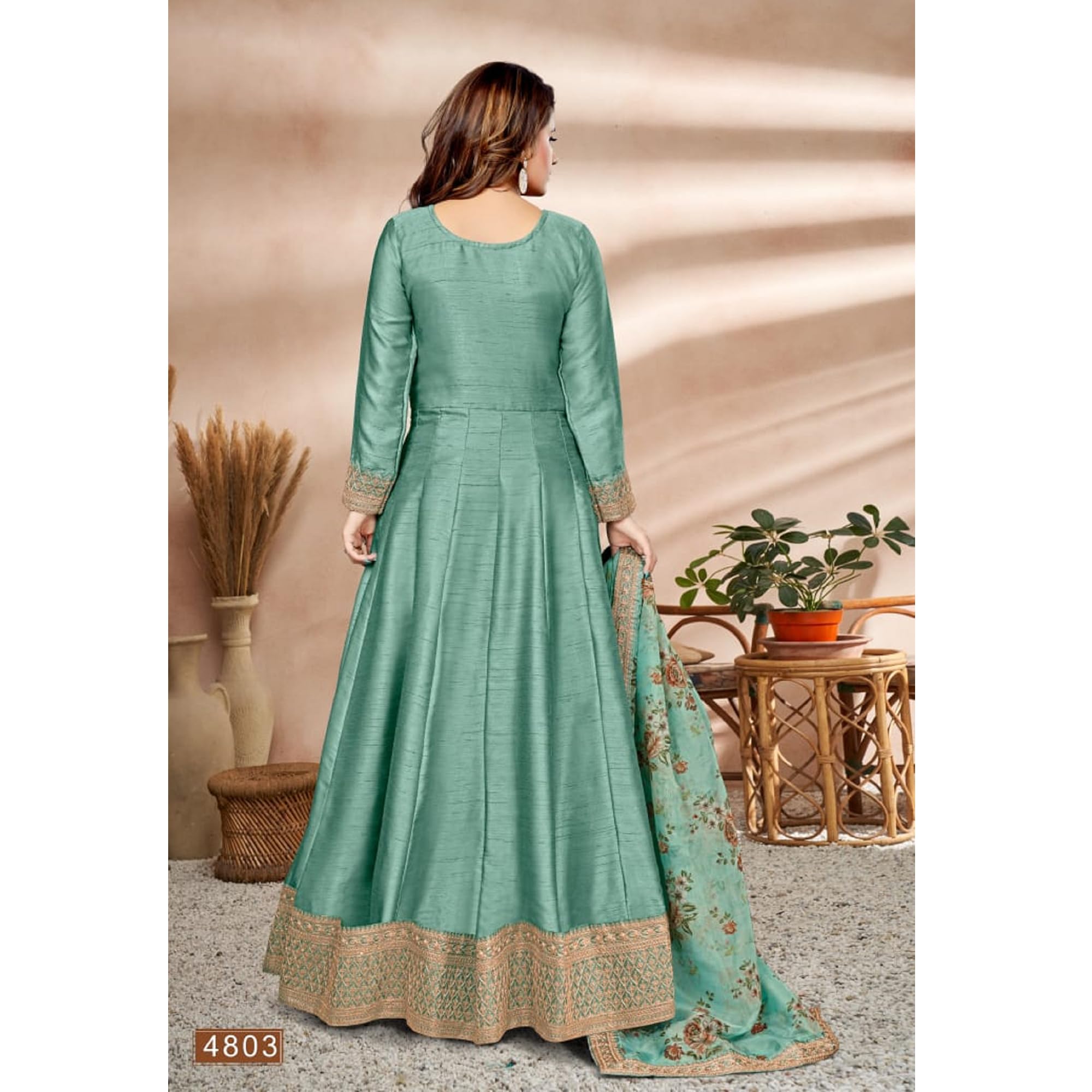 Abbigliamento etnico Partito Pakistano Salwar Kameez Abiti Indiano Cucito Anarkali Abiti Abito