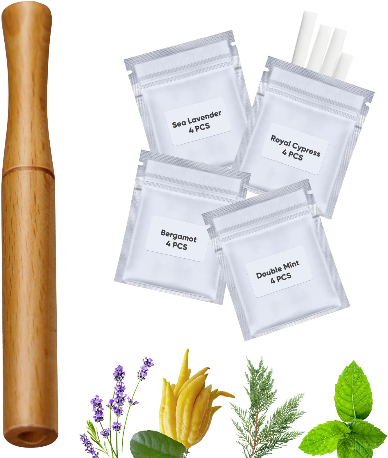Quit Smoking Inhaler,Essential Oil Inhaler,Portable Smokeless Inhalers,Wooden Vaporless Inhaler,Mini Travel Essentials,Gifts for Men Who Have Everything,Gifts for Women-1023k1