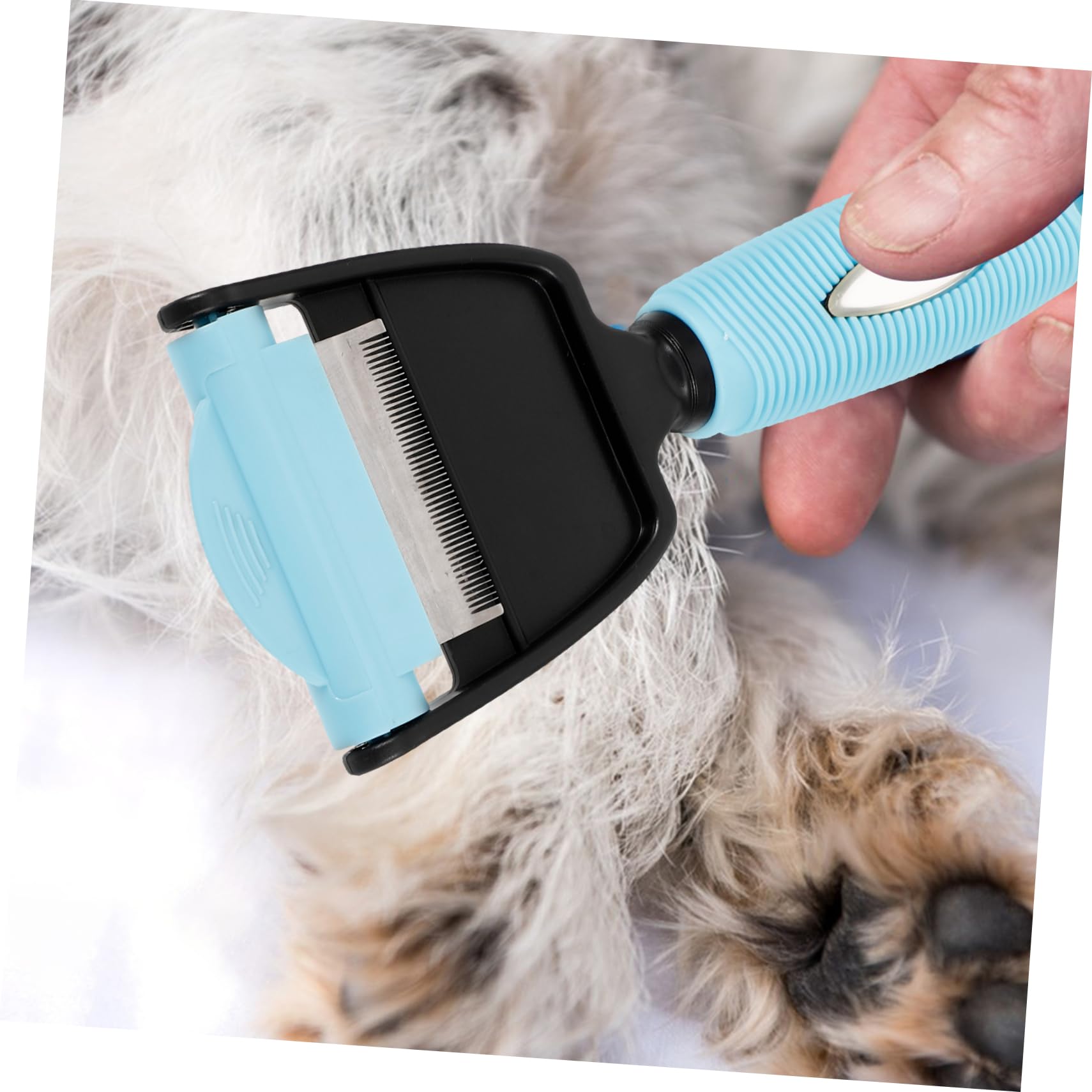 minkissy 2stücke Pet Supplies Dual Comb Für Hunde Multifunktionale Haarentfernbürste Ergonomischer Griff s Zur Fellpflege Und Haarschuppenentfernung Für Haustiere