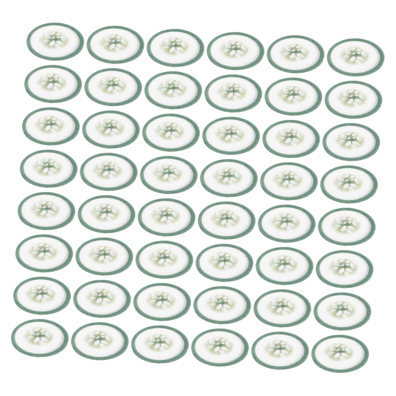 WOFASHPURET 100Pcs Non Woven Cucumber Eye Mask Papers Hydrating Eye Patches for Tired Eyes Alleviate Puffiness and Dark Circles Present for Friends and Family Durable Rejuvenating