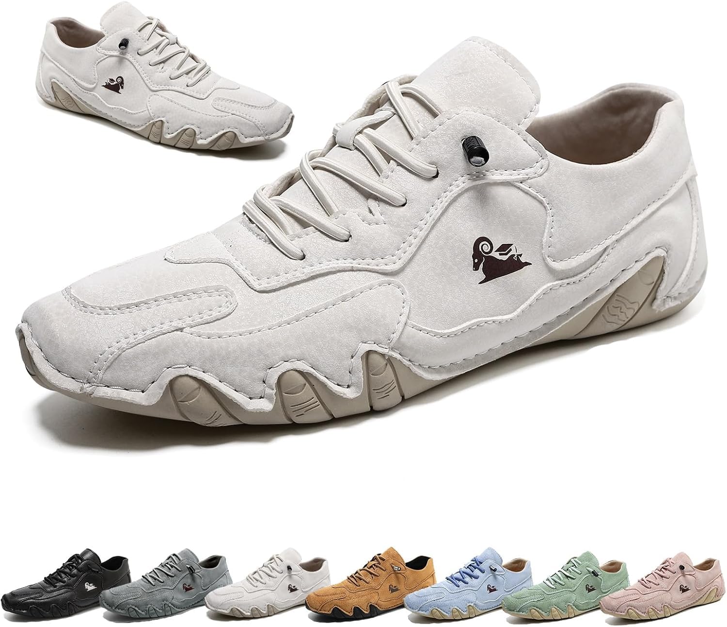 Hdmade Low Top Beck Shoes, Women Outdoor Waterproof Anti-slip Lightweight Breathable Casual Flat Bottom Slip-on Comfortable Barefoot Walking, Sand Color, 38 EU
