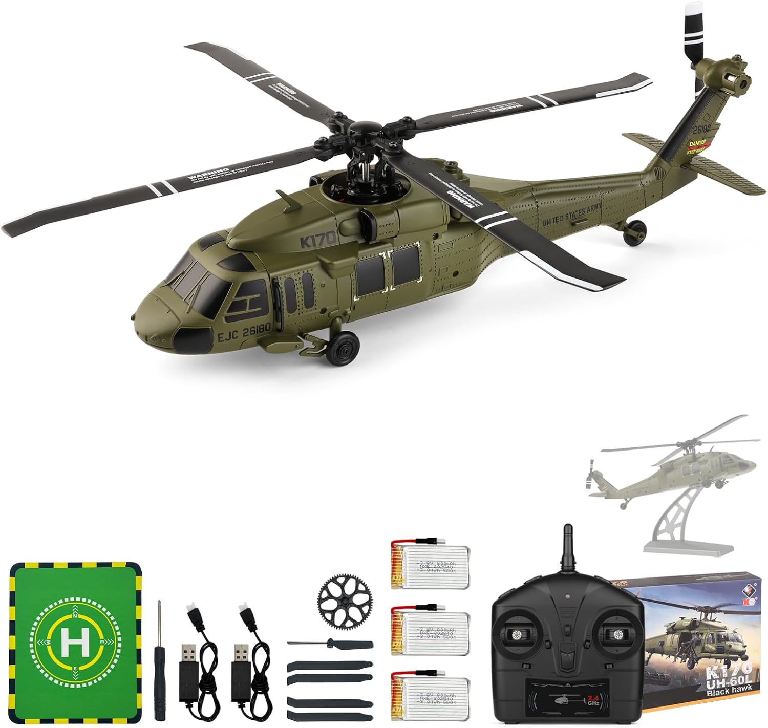 CKYSCHN UH60L Blackhawk RC Helicopter Brushless 4CH