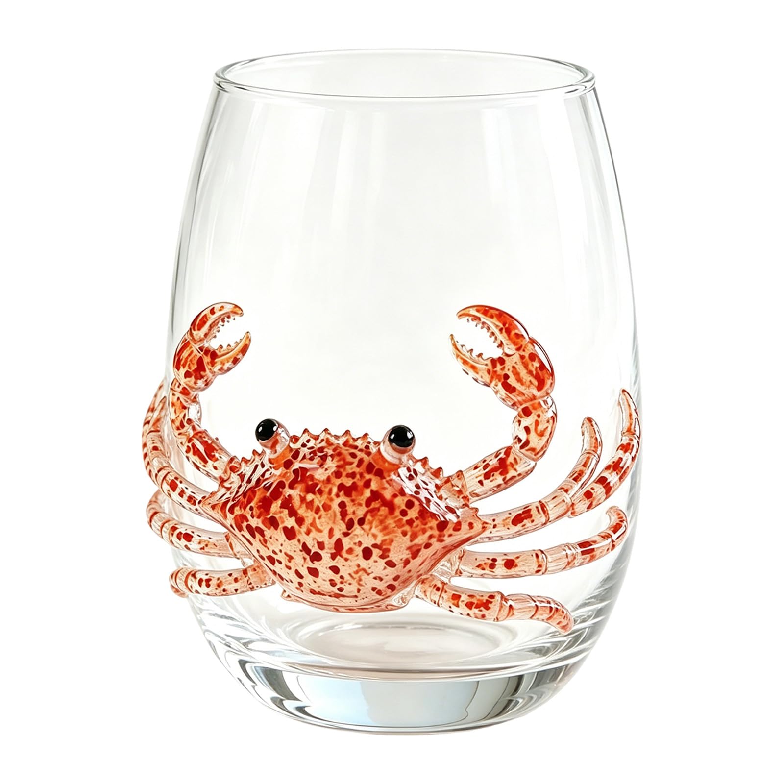 Artisanal Blue Ringed Octopus Glassware, Ocean Octopus Drinking Glass Barware, Handmade Nautical Cocktail Cup, Marine Animal Inspired Ocean Decor for Home Bar Gift