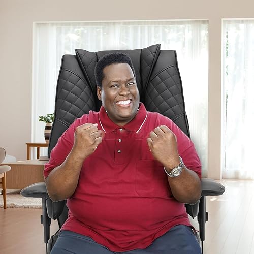 Miniatura 2 de Silla de oficina grande y alta de 500 libras, sillas de oficina reclinables con reposapiés, silla ejecutiva de cuero con respaldo alto para