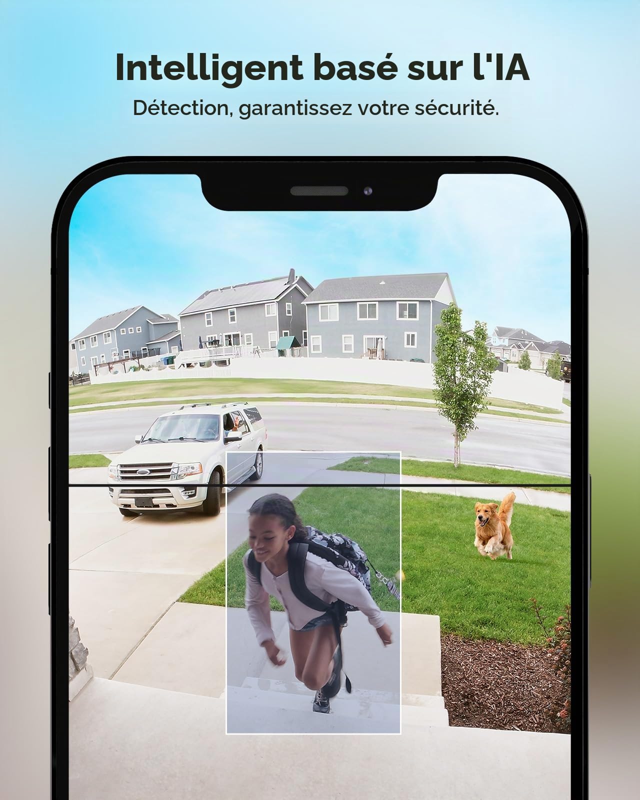 ANNKE Sonnettes Vidéo à Double Objectif avec 2K/3MP Caméra de Surveillance WiFi Extérieure, Vue Diagonale à 190°, Audio Bidirectionnel, PIR Détection Humaine, Vision Nocturne, Etanche, Alertes