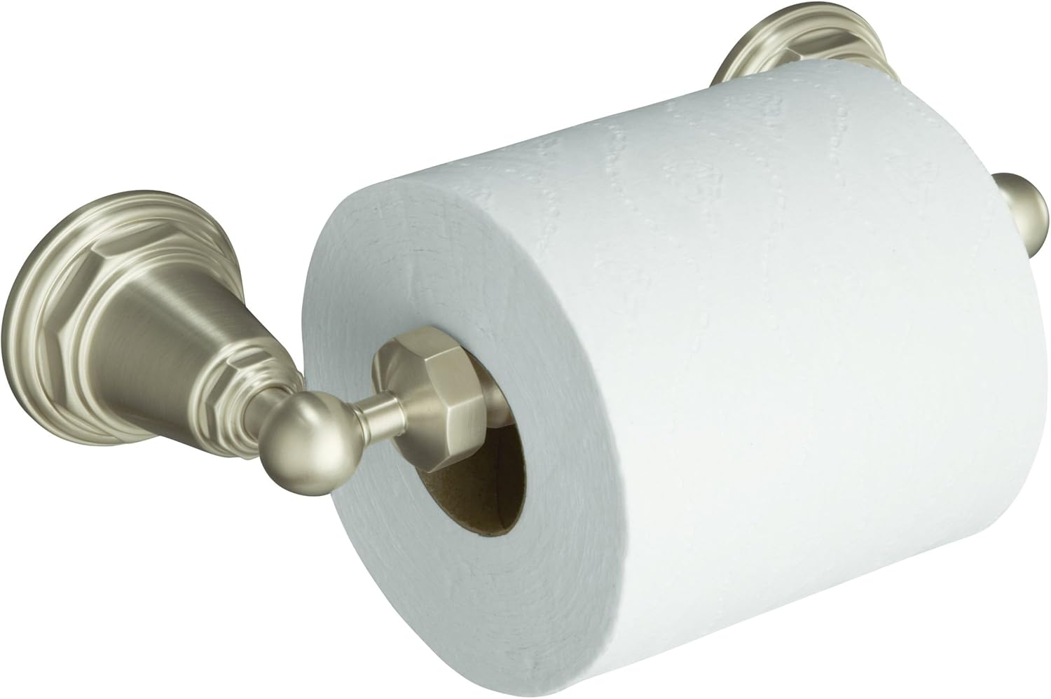 KOHLER K-13114-BN Pinstripe Toilet Paper Holder, Vibrant Brushed Nickel KOHLER K-13114-BN Pinstripe Toilet Paper Holder, Vibrant Brushed Nickel