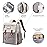 Frank Mully Diaper Bag Backpack Large Multifunction Travel Baby Bag for Mom Dad Cream White