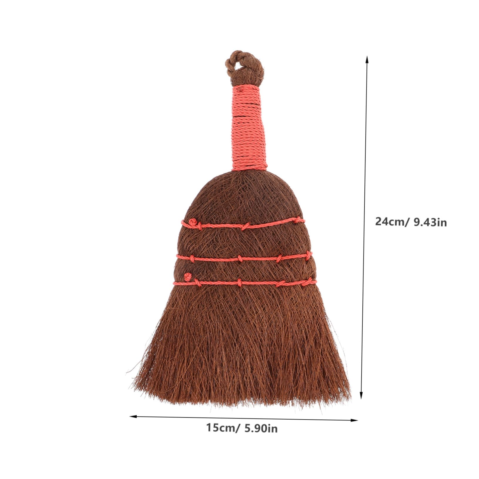 BESTYASH Desktop Palm Fiber Broom Compact Cleaning Accessory with Short Handle for Efficient Home and for Small Spaces and Quick Cleanups