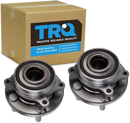 Miniatura 132 de TRQ Par de conjunto de cubo de cojinete de rueda delantera izquierda derecha, 2 piezas compatible con Lexus GX460 2003-2009 GX470 2003-2023 Toyota