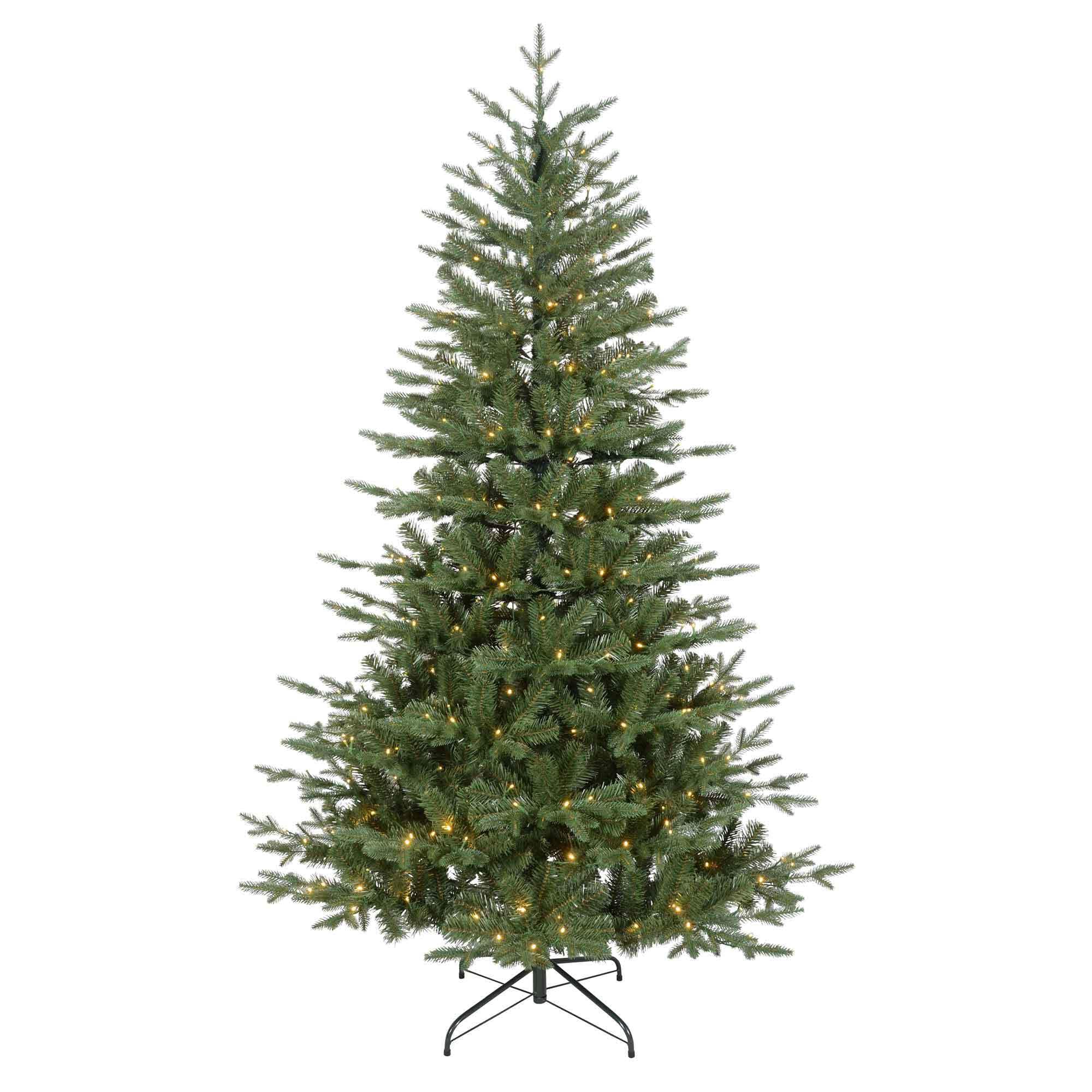 Sealey White Dh82 Dellonda Pre-Lit 7Ft Hinged Christmas Tree With Warm Led Lights & Pe/Pvc Tips - Dh82