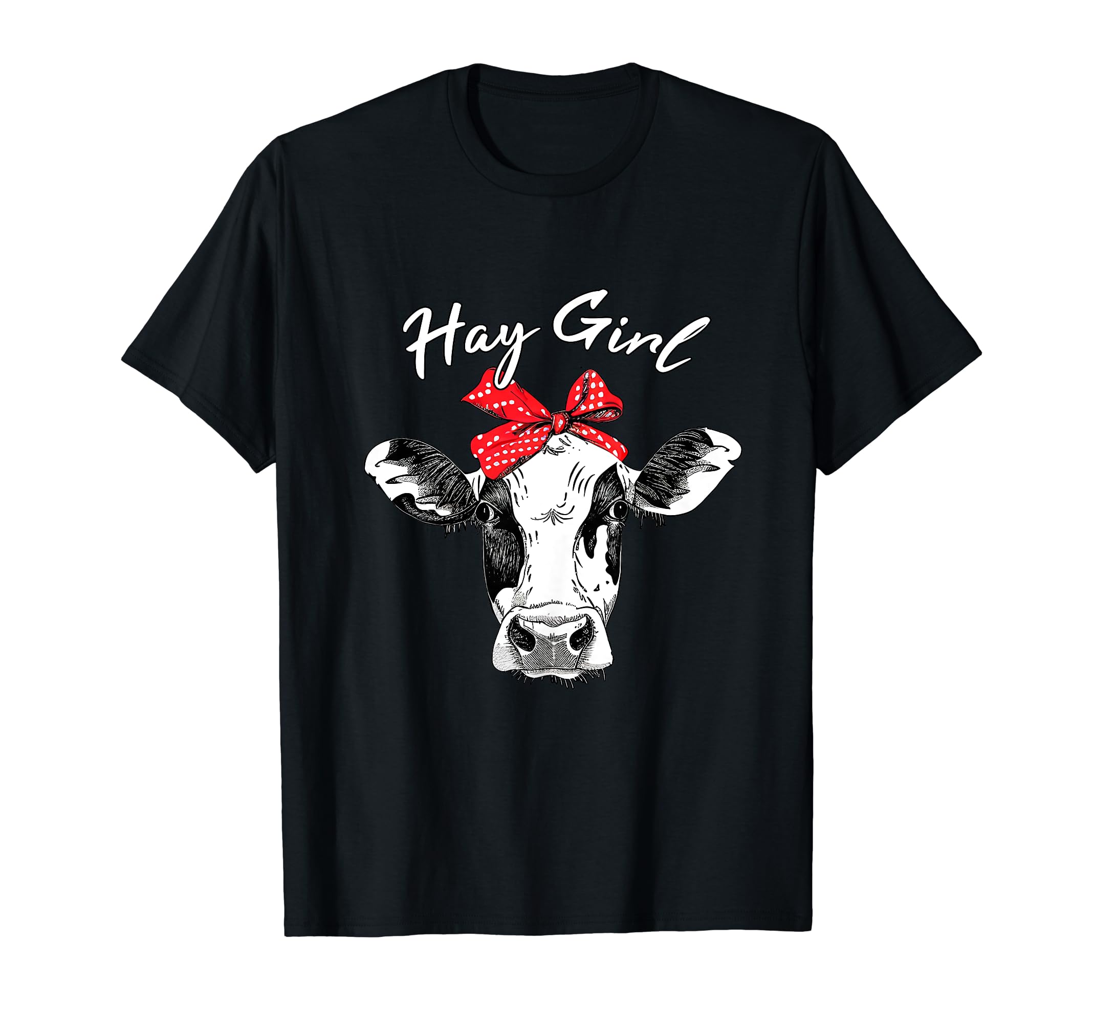 Hay Girl Farmer Cute Heifer Cattle Cow Lovers Gift T-Shirt