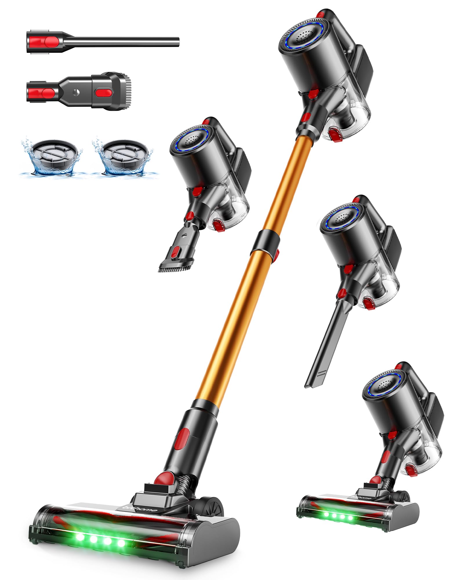 Z6PRO Aspirapolvere Senza Fili, con Display LED, 40kPa, Motore da 500W