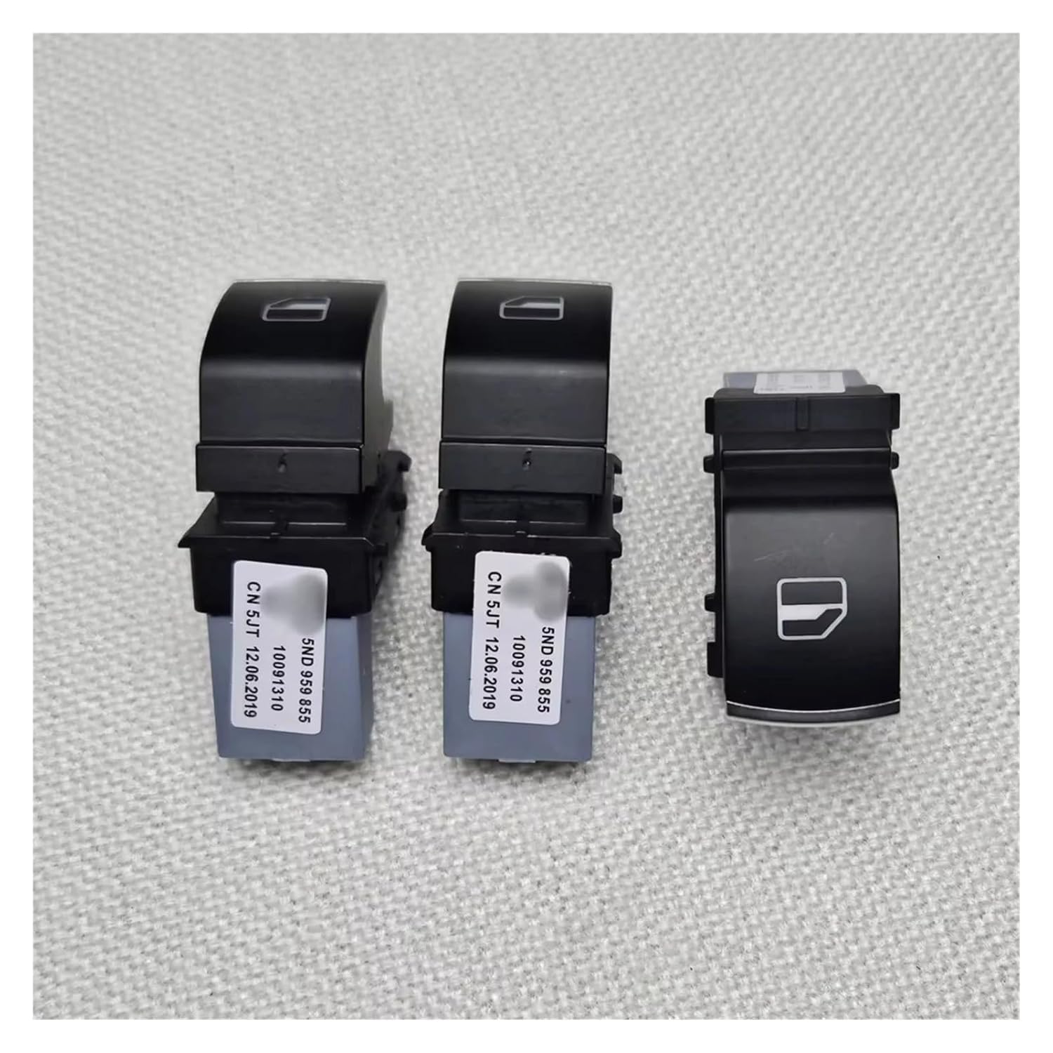 Chrome Master Window Switch Lift Control Button Fit for MK5 MK6 Fit for Touran 5ND959857 5K4959857(Pink)