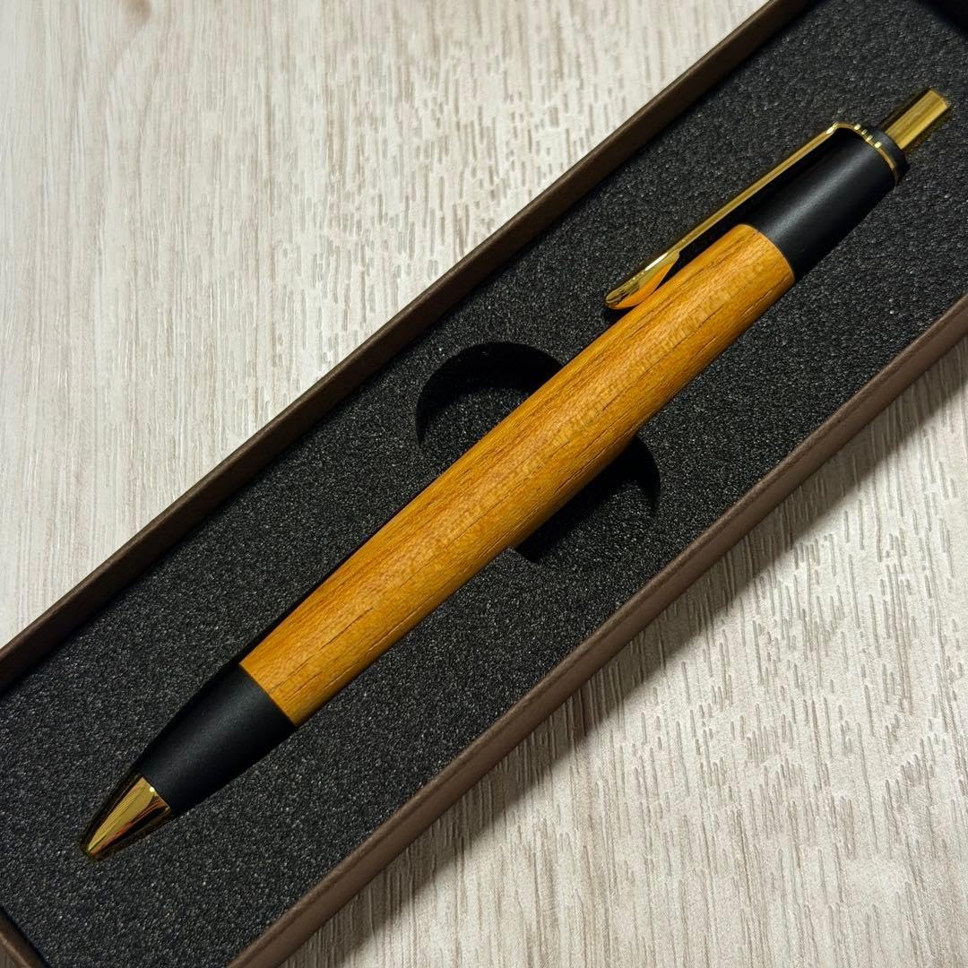 Amazon.co.jp: ボナンペン 欅 ケヤキ 真鍮金具 シャーペン 野原工芸似
