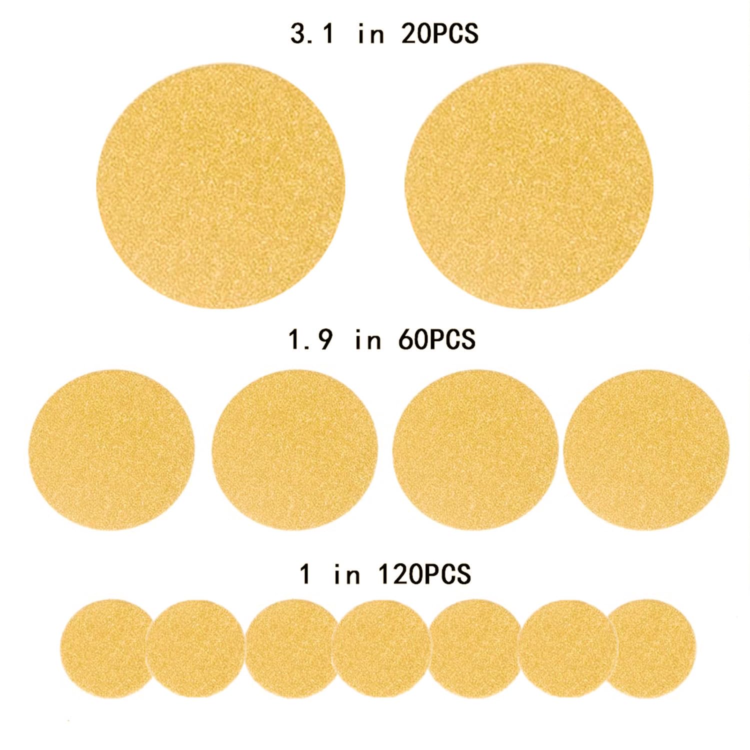 200 Confettis Dorés Grands Ronds - 2.5 Cm Et 1.5 Cm, En Papier Brillant, Pour Décoration De Fête, Mariage, Anniversaire