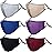 PAGE ONE Reusable Cloth Face Masks Washable Adjustable Breathable Cotton Face Mask for Women Men/6PC