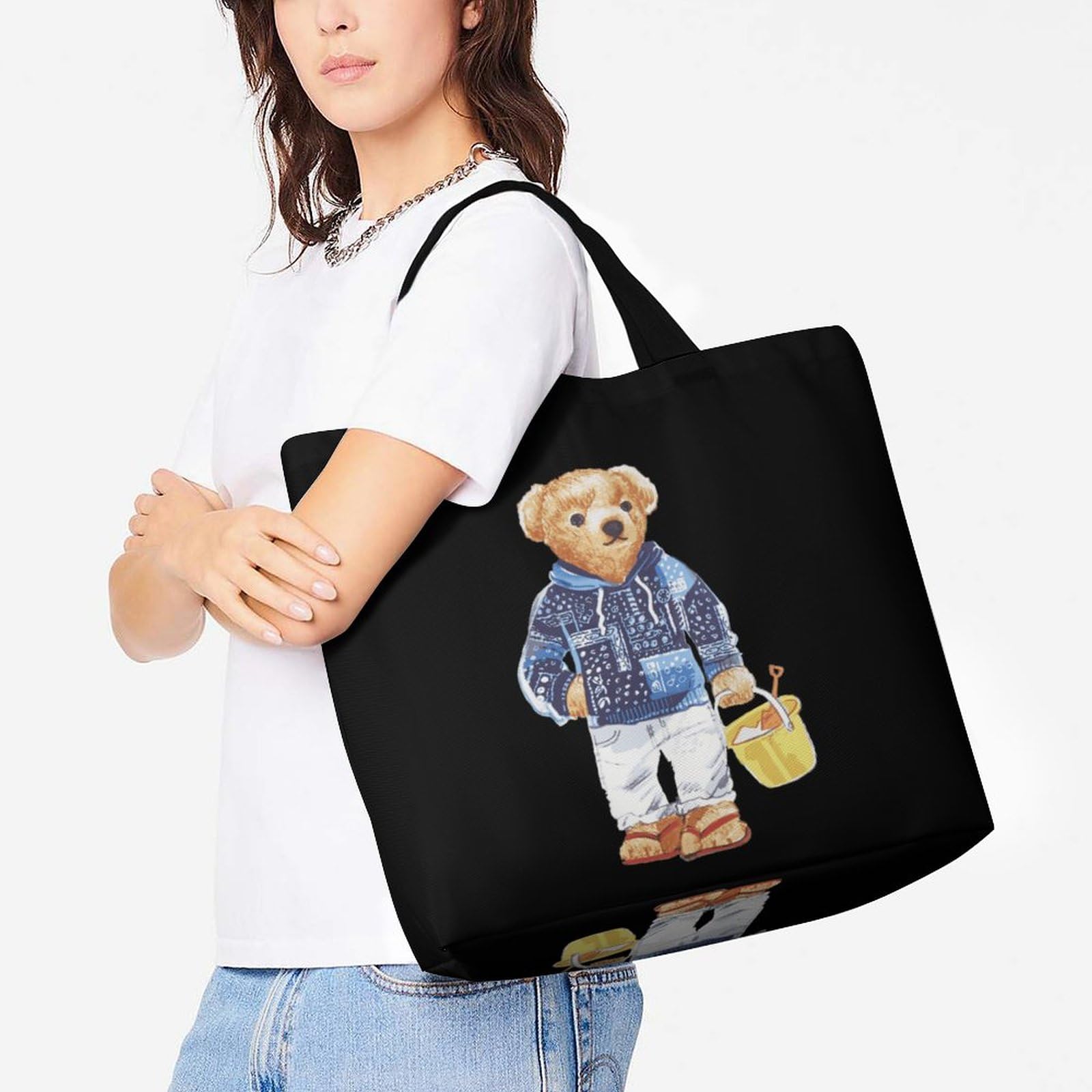 Amazon.co.jp: リトルベアくま ポロベアー トートバッグ 大容量 軽量