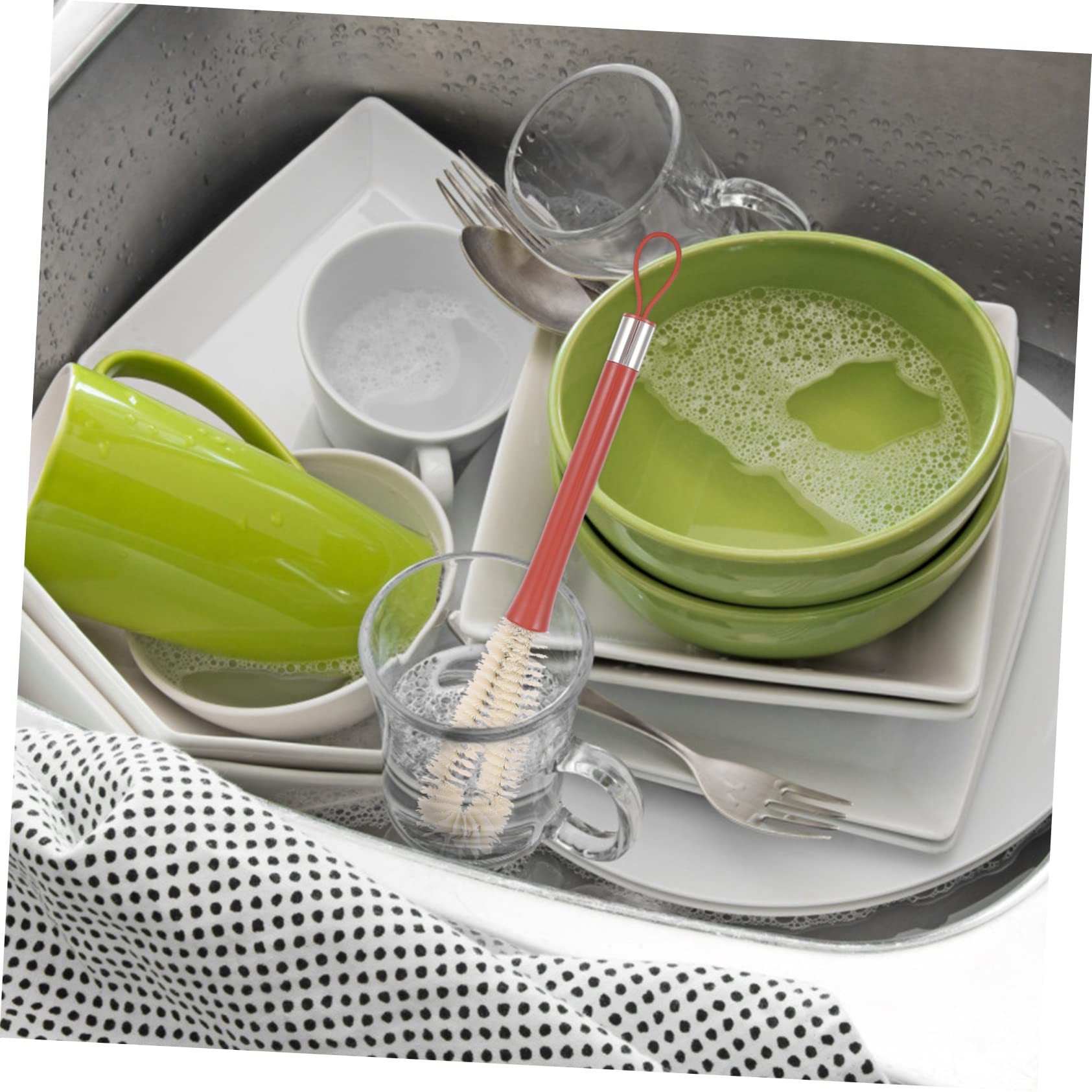 Alipis Long Handle Cup Brush Bottle Cleaner Brush L-shaped Handle for Kitchen