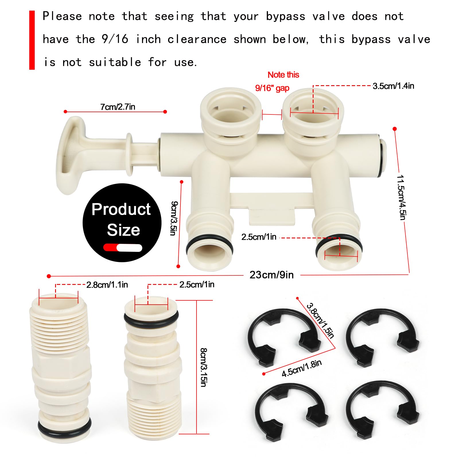 Upgraded 7345388 Water Softener 3/4