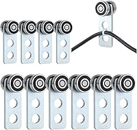 Vista 24 de 2 carritos con ruedas rodillos. Conjunto de carrito con rodamientos. La parte superior del carrito tiene espacio para tornillos de ajuste