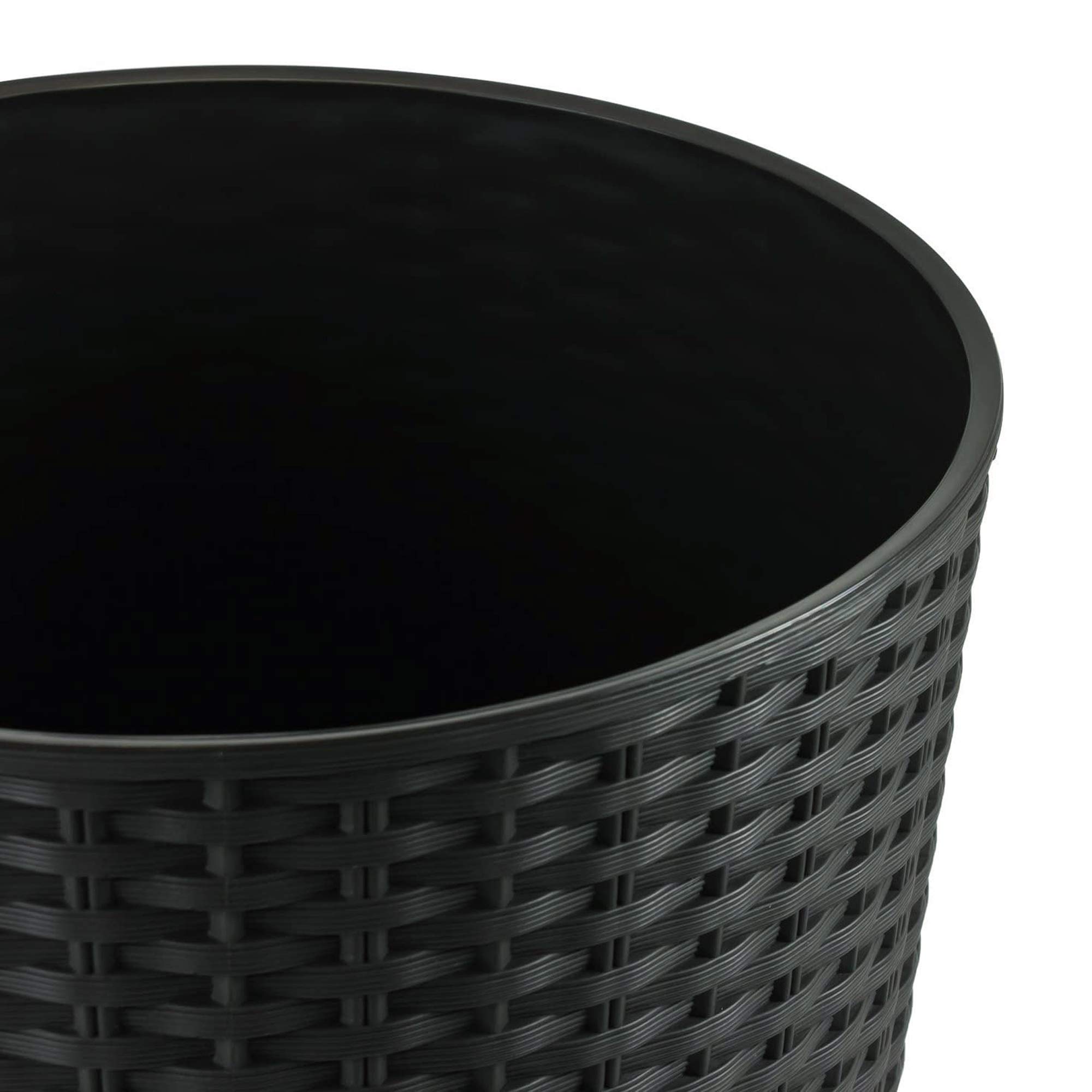 Prosperplast Maceta Alta Mod. rato ar 400. 40x76 cm. Antracita, 76,3 cm