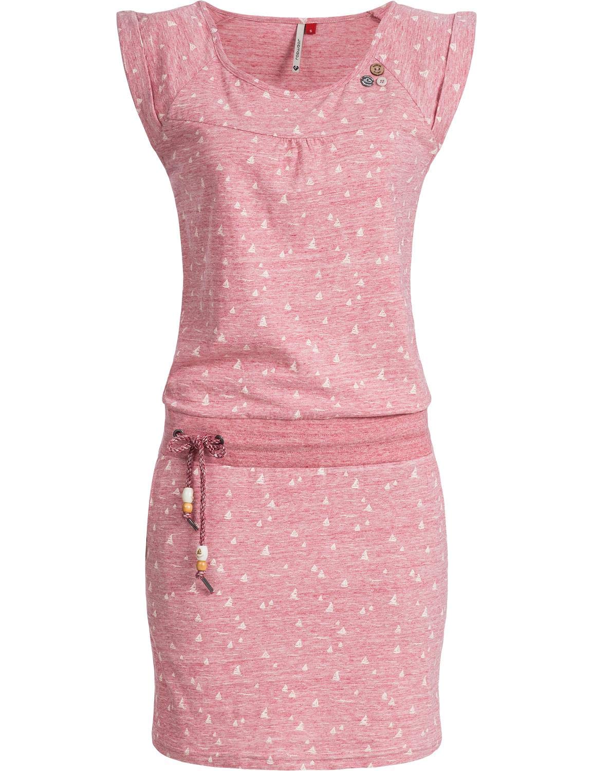 Ragwear Damen Baumwoll Jersey Kleid Sommerkleid Strandkleid Penelope XS-XL