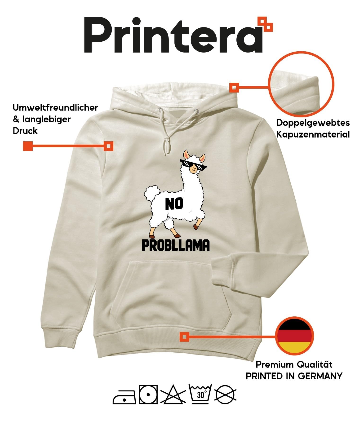 No Problama Lama - Gafas de sol con capucha