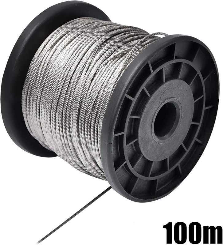 AIFUSI 100m Rozsdamentes Acél Kábel 1,5mm Repülőgépi Sodrott Vezeték 167kg Terhelhetőséggel